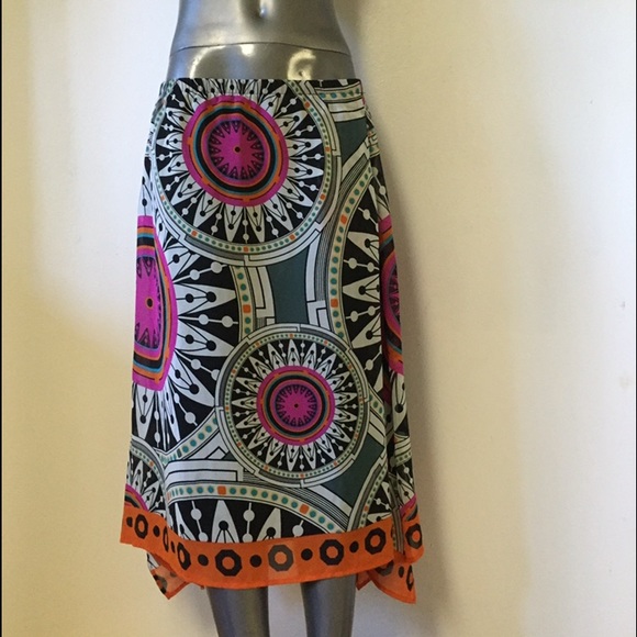 Tribal Midi Skirt