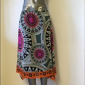 Tribal Midi Skirt