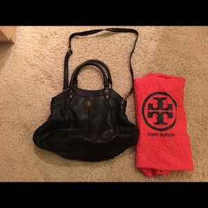 Tory Burch Black Leather Shoulder Bag