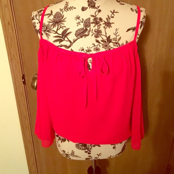 Sheer Red Top