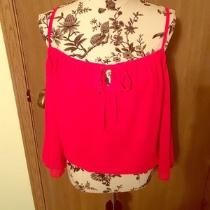 Sheer Red Top