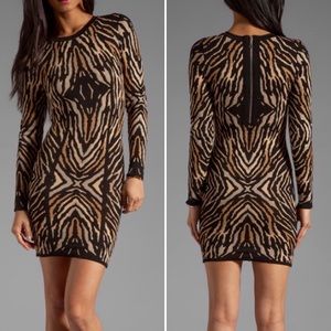 Torn by Ronny Kobo long sleeve jacquard dress