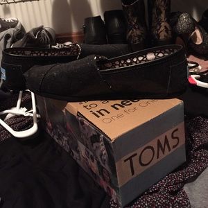 Women's toms glitter classics casual shoes size 7