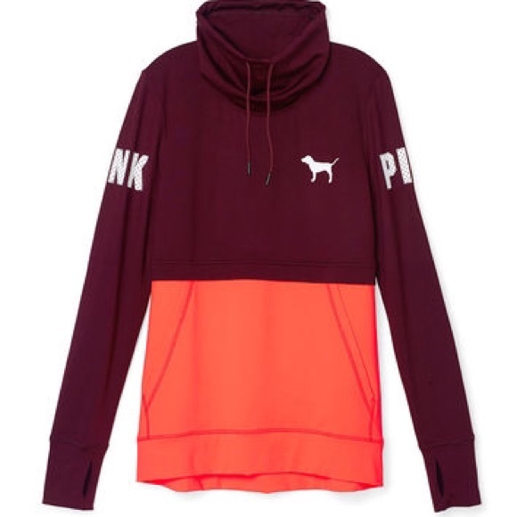 VS Pink Mock Neck Pullover