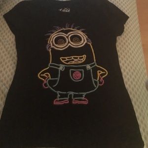 glow in the dark minion shirt