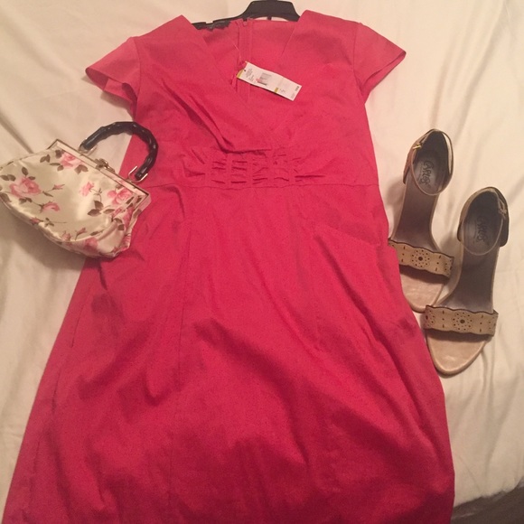 Jones New York Collection dress in medium pink