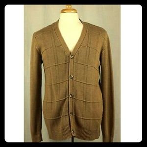 "Oscar de la Renta" Olive Green Cardigan Sweater