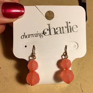 Charming Charlie pink earrings