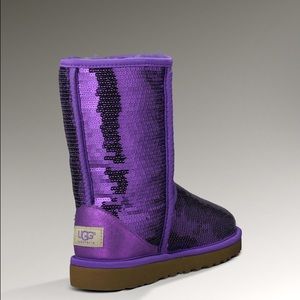 Purple sparkly Uggs
