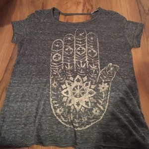 Lucky Brand Gray Graphic tank