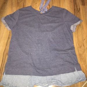Sweater/blouse short sleeve top