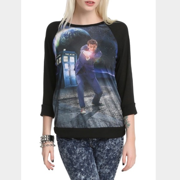 Hot Topic Doctor Who Tenth Doctor Pullover - Picture 1 of 4