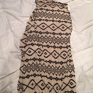 Tribal Print Maxi Skirt