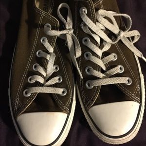 Brown low top converse