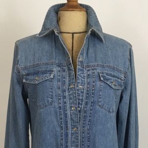 Vintage Ralph Lauren denim shirt dress.