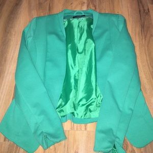 Emerald green blazer