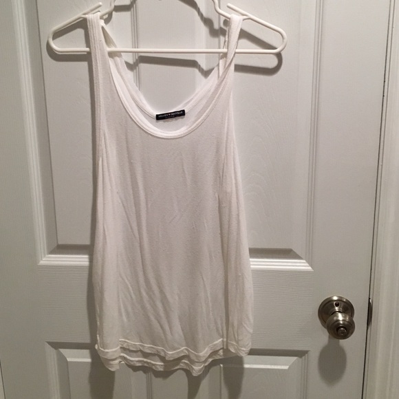 Plain white tank top