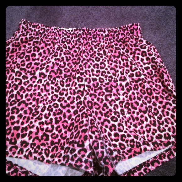 Pink Cheetah Soffe Shorts