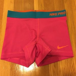Nike pro spandex shorts