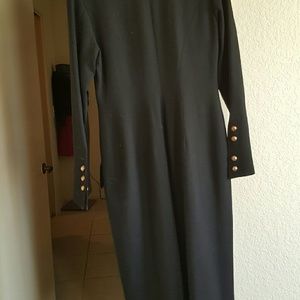 Long coat gold buttons