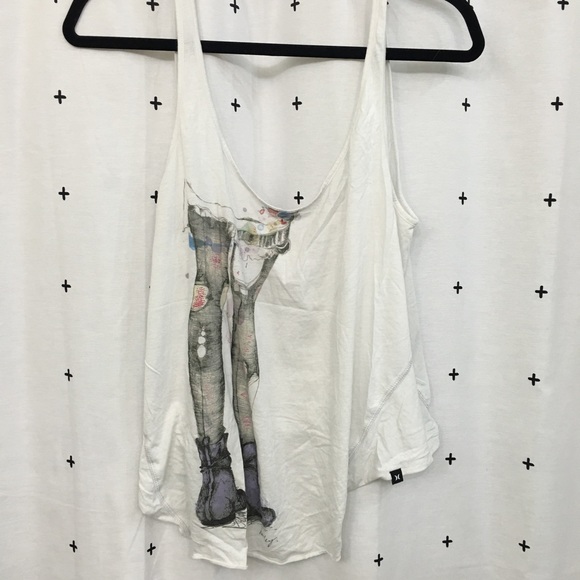 Hurley flowy crop top