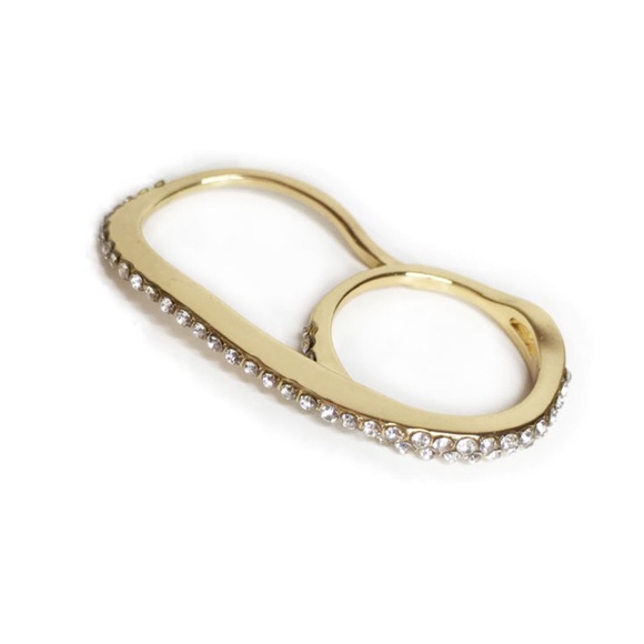 New Pave Paperclip double ring from NY&CO!  Size 7