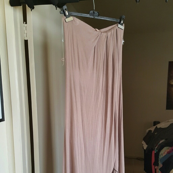 Strapless maxi