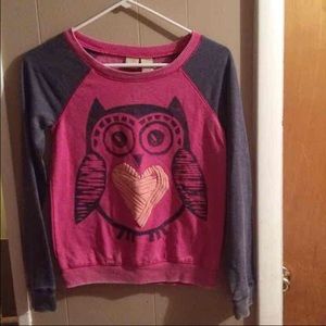 Girls lightweight sweatshirt-like top