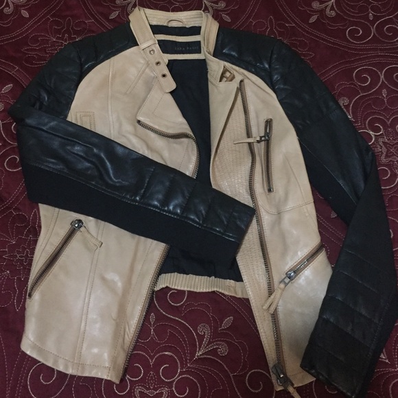 Zara leather jacket