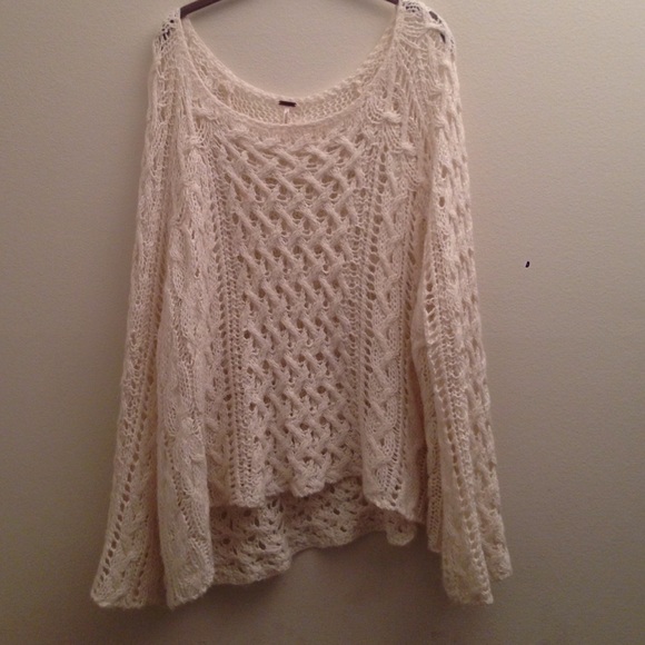 ⬇️ Free People Pegasus oversized sweater crochet