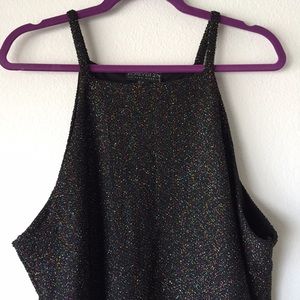 NWT Forever 21 BLACK tank🎉dress, knee high, midi