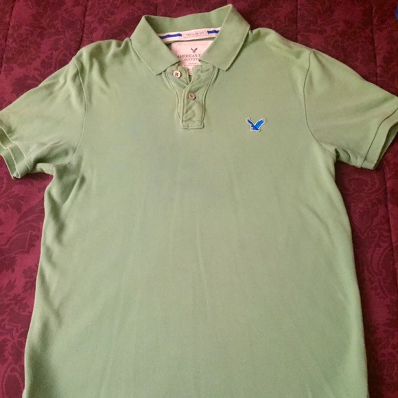 Like New Men's American Eagle Green Polo