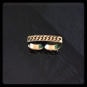 Stella McCartney double chain ring