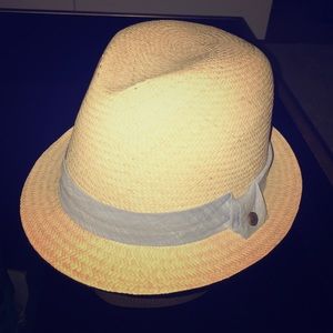 Rag & bone straw fedora hat