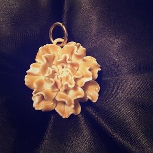 Enamel Glass Large Flower HandMade Pendent Co,USA