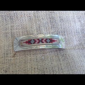 Native American Sterling Barrette