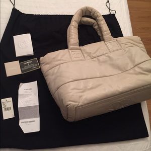 Authentic Chanel reversible tote