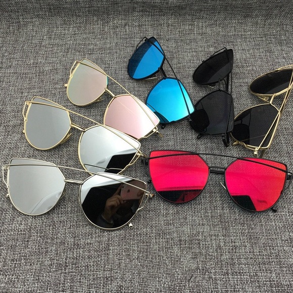 Cross Wire Cat Eye Sunglasses - Picture 3 of 7