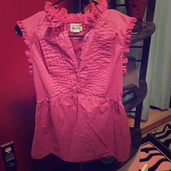 Converse One Star Plum Sleeveless Top Size Small😍