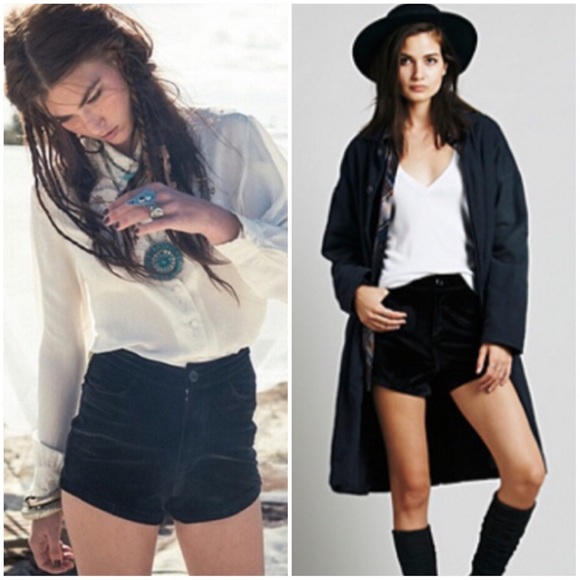 NWT Spell Vigilante High Waist Velvet Shorts