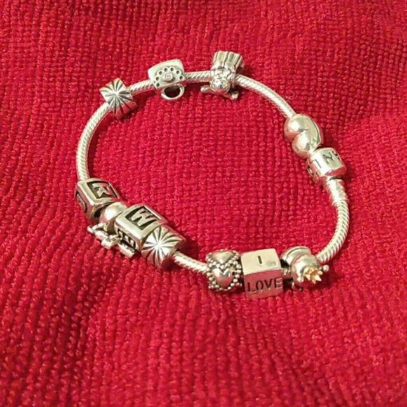 AUTHENTIC PANDORA CHARM BRACELET