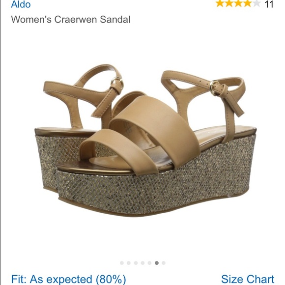 Aldo platform sandals size6 new with box