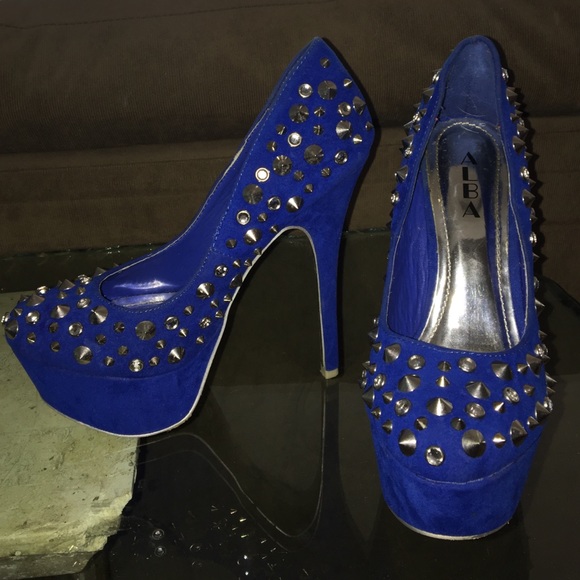 Blue Stiletto Heels