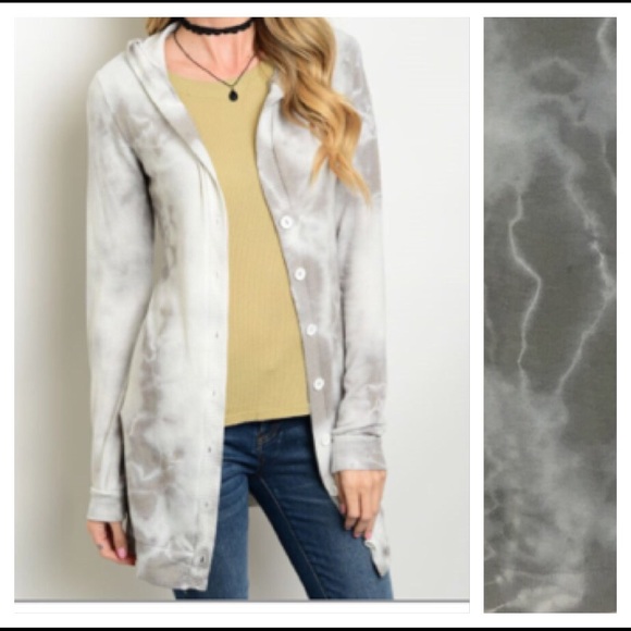 ✨SALE Coolest Cardi Hoodie Tunic Tie Dye S/M sold - Picture 3 of 4