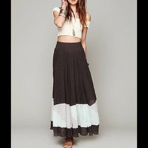 Free People Manina Colorblock Skirt