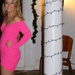 Hot pink long sleeve tobi dress