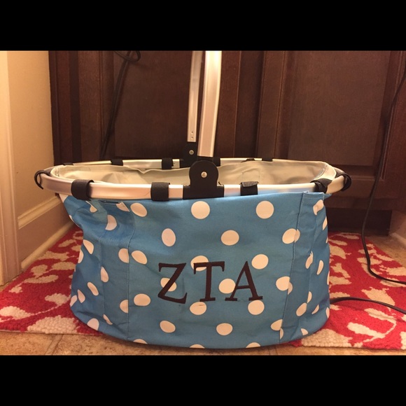 Zeta Tau Alpha bucket/market tote