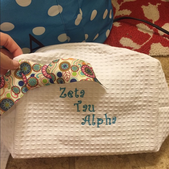 Zeta Tau Alpha make up bag