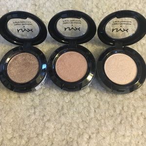 NYX lot of 3 Glam Shadows