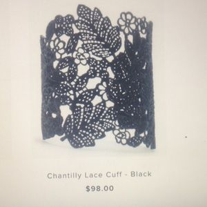 Chantilly Lace Cuff Black